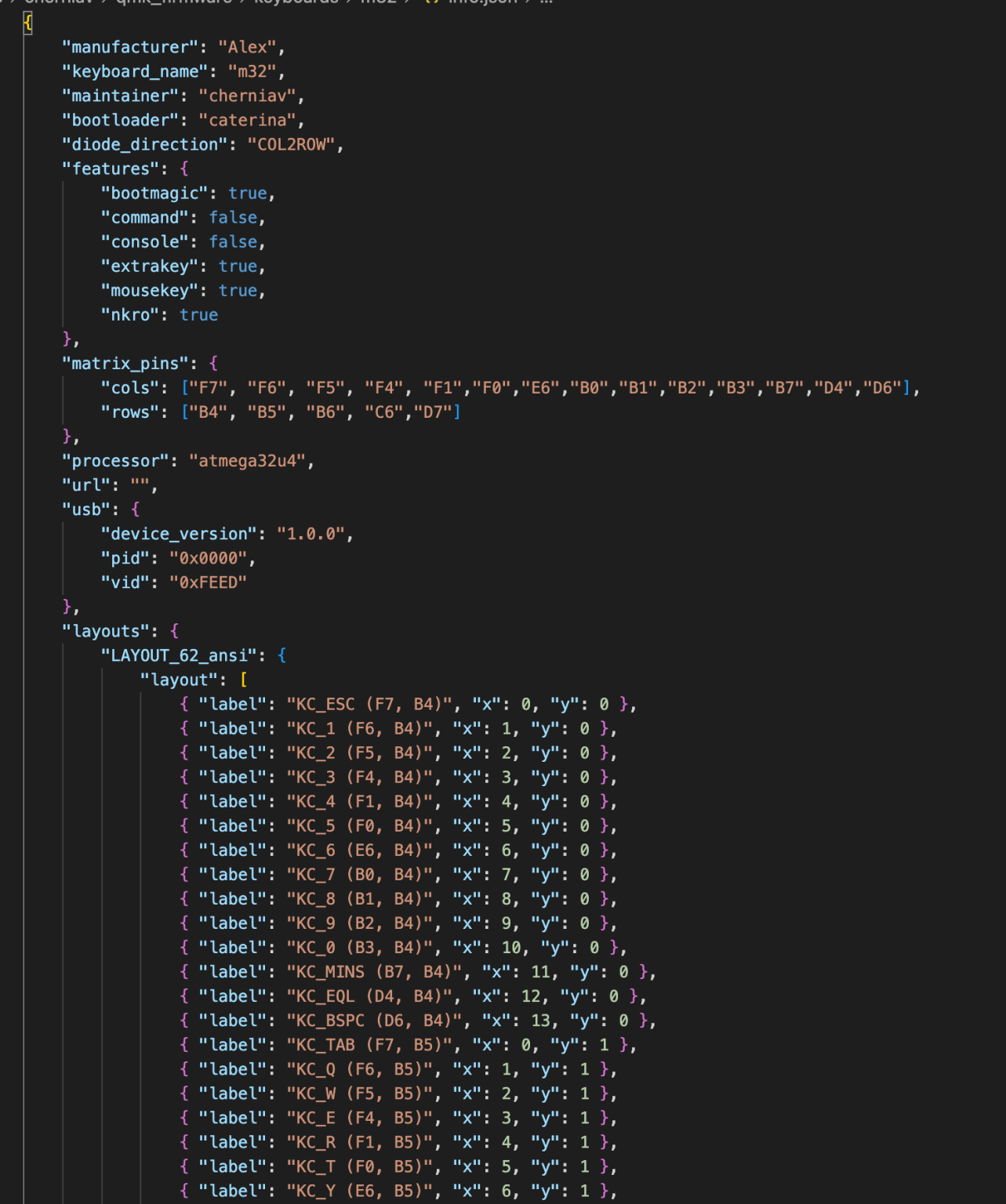 Info JSON File